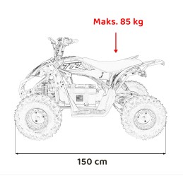 Pojazd Quad DESERT STORM LIFT Czarny