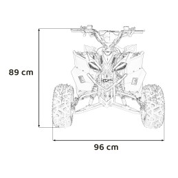 Pojazd Quad DESERT STORM LIFT Czarny