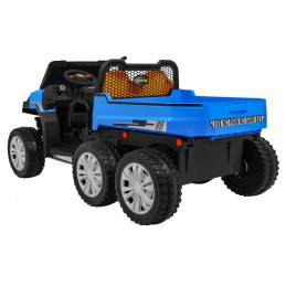 Autko Farmer Truck dla 2 dzieci Niebieski + Napęd 4x4 + Pilot + Kiper + Audio LED