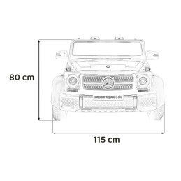 Pojazd Mercedes Benz MAYBACH G650 STRONG Niebieski