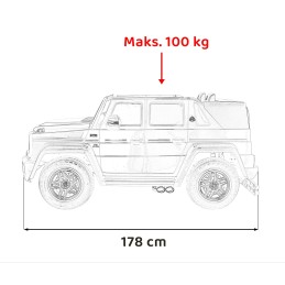 Pojazd Mercedes Benz MAYBACH G650 Biały