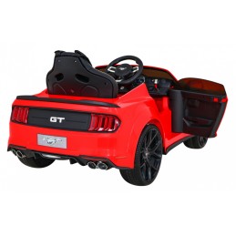 Autko Ford Mustang GT na akumulator dla dzieci Czerwony