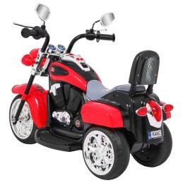 Motorek Chopper NightBike Czerwony