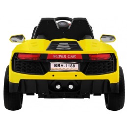 Autko Future na akumulator dla dzieci Żółty + Pilot