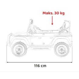 Pojazd Land Rover Defender 110 SVX Concept Pomarańczowy