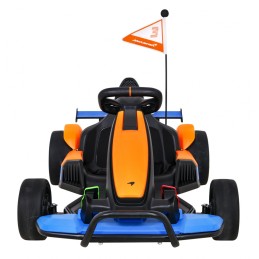 Gokart McLaren Drift na akumulator dla dzieci + Funkcja driftu + Sportowe siedzenie + Światła LED + Wolny Start + EVA