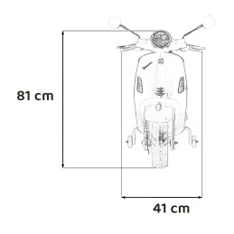 Pojazd Skuter Vespa ROMA Żółty