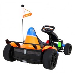 Gokart McLaren Drift na akumulator dla dzieci + Funkcja driftu + Sportowe siedzenie + Światła LED + Wolny Start + EVA