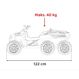 Pojazd Quad Sport TX ATV Czerwony