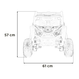 Pojazd Buggy Madman UTV-MX Niebieski