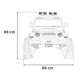 Pojazd Extreme Sport 4x4 Zmienna Wielkość Czarny