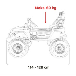 Pojazd Extreme Sport 4x4 Zmienna Wielkość Różowy