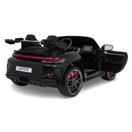 Pojazd Porsche 911 GT3 Czarny, wyścigowy samochód dla dzieci