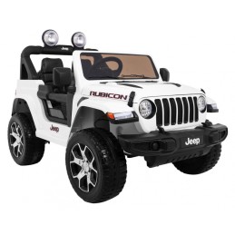 Jeep Wrangler Rubicon na akumulator dla dzieci Biały + Pilot