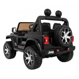 Jeep Wrangler Rubicon terenowy na akumulator dla dzieci Czarny + Pilot  + 4x4