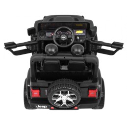 Jeep Wrangler Rubicon terenowy na akumulator dla dzieci Czarny + Pilot  + 4x4