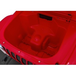 Jeep Wrangler Rubicon na akumulator dla dzieci Czerwony + Pilot + Radio MP3 LED + Koła EVA