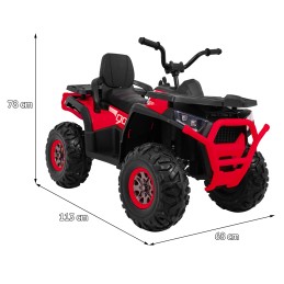 Pojazd Quad ATV Desert Czerwony