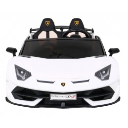 Lamborghini SVJ DRIFT dla 2 dzieci Biały + Funkcja driftu + Pilot