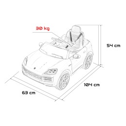 Pojazd Porsche Cayenne Czerwony