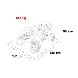 Pojazd Buggy Arctic Cat WILDCAT XX Różowy