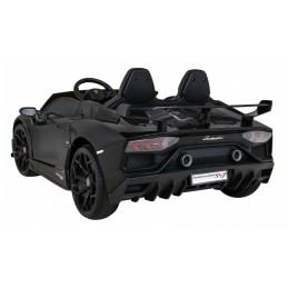 Lamborghini SVJ DRIFT dla 2 dzieci Czarny + Funkcja driftu + Pilot + MP3 LED + Wolny Start