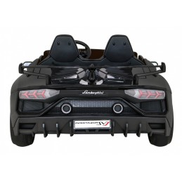 Lamborghini SVJ DRIFT dla 2 dzieci Czarny + Funkcja driftu + Pilot + MP3 LED + Wolny Start
