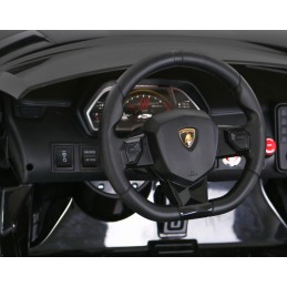 Lamborghini SVJ DRIFT dla 2 dzieci Czarny + Funkcja driftu + Pilot + MP3 LED + Wolny Start