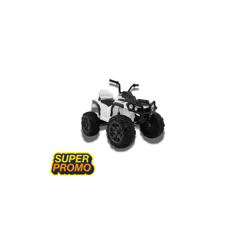 Quad ATV 2.4GHz Biały + Pilot + Koła EVA + Radio MP3 + Wolny Start