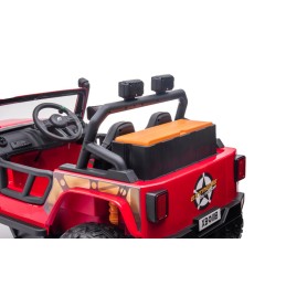 Pojazd Jeep Monster Czerwony