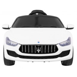 Maserati Ghibli na akumulator dla dzieci Biały + Pilot