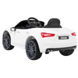 Maserati Ghibli na akumulator dla dzieci Biały + Pilot