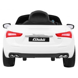 Maserati Ghibli na akumulator dla dzieci Biały + Pilot