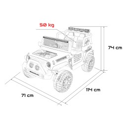 Pojazd Jeep BEAST 4x4 Czarny