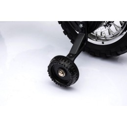 Motorek Cross dla dzieci Pojazd na akumulator Czerwony + Pomocnicze kółka + Dźwięki LED