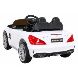 Mercedes Benz AMG SL65 S elektryczny dla dzieci Biały + Pilot