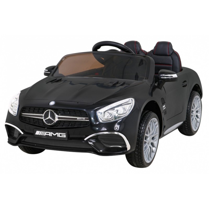 Mercedes Benz AMG SL65 S elektryczny dla dzieci Czarny + Pilot + Audio LED + Ekoskóra + EVA + Wolny Start