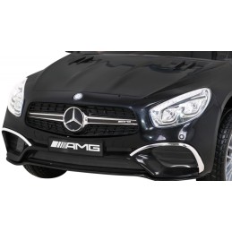 Mercedes Benz AMG SL65 S elektryczny dla dzieci Czarny + Pilot + Audio LED + Ekoskóra + EVA + Wolny Start