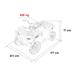 Pojazd Quad 4x4 ATV WOLF Niebieski