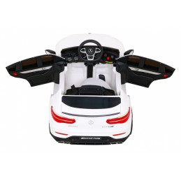 Mercedes Benz GLC63S dla dzieci, Biały SUV + Pilot + Napęd 4x4