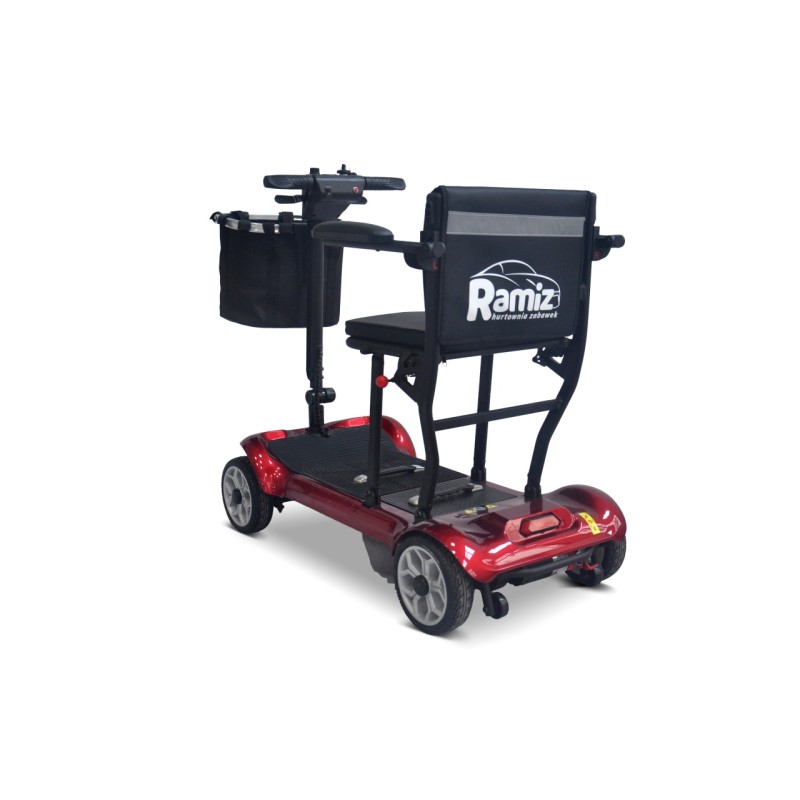 Skuter Elektryczny Czterokołowy dla Seniorów EasyGo Czerwony