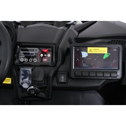 Pojazd Buggy Maverick Turbo RR Koła Niebiesko-Szary