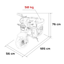 Pojazd Motor SUPERMOTO Czerwony