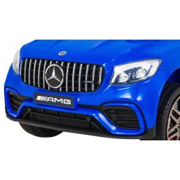 Mercedes Benz GLC63S dla dzieci Niebieski SUV z pilotem