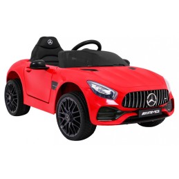 Mercedes Benz GT na akumulator dla dzieci Czerwony + Pilot + Wolny Start + MP3 LED