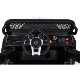Mercedes Benz Unimog dla dzieci Biały + Napęd 4x4 + Pilot + Bagażnik + Wolny Start + MP3 LED