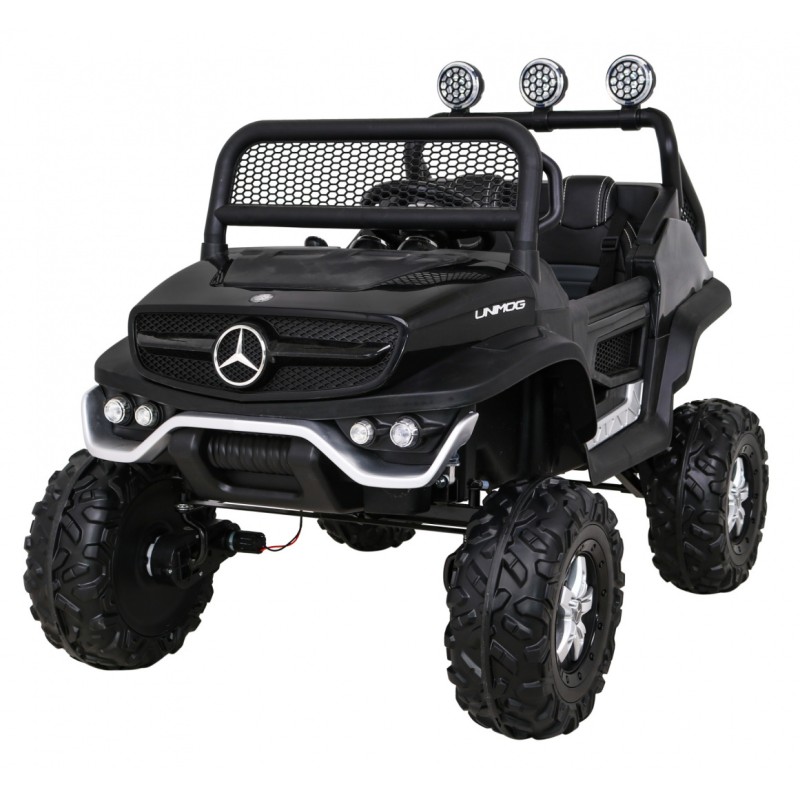 Mercedes Benz Unimog dla dzieci Czarny + Terenowy 4x4