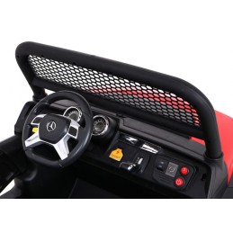 Mercedes Benz Unimog dla dzieci Czerwony + Napęd 4x4 + Pilot + Bagażnik + Wolny Start + MP3 LED