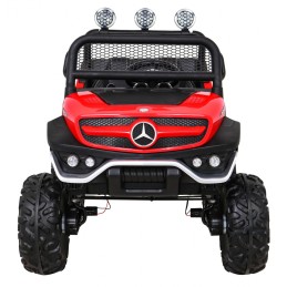 Mercedes Benz Unimog dla dzieci Terenowy Czerwony + Napęd 4x4 + Pilot