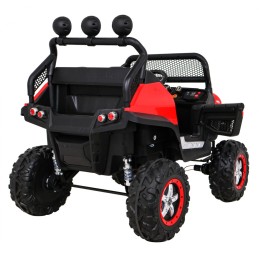 Mercedes Benz Unimog dla dzieci Terenowy Czerwony + Napęd 4x4 + Pilot